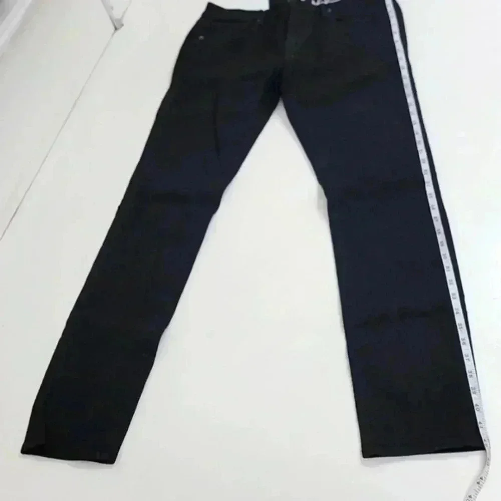 Frame L’Homme Black Low Rise Skinny Jeans In Noir
